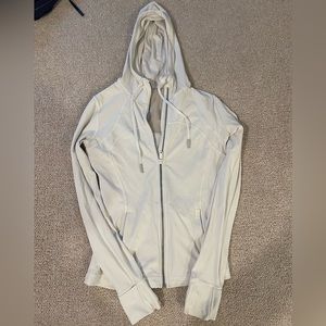 Lululemon hooded define jacket nulu white size 6